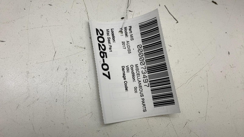 ⭕ 2008-2017 Audi S5 Front Passenger Side Seat Upper Backrest Cushion R