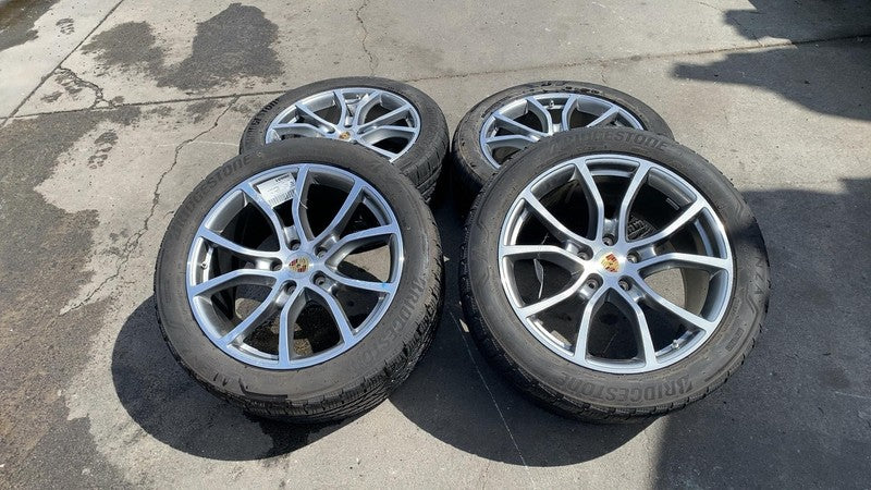 4N0 909 144 H ⭕2019-2024 Porsche Cayenne SET of 4 Front & Rear Wheel Rim 10 Bent Spoke w/ Tire
