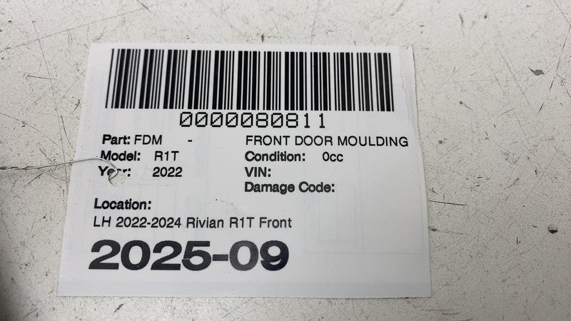 PT00016006 G ⭕ 2022-2024 Rivian R1T Front Left Door Molding Bracket Cladding PT00016006-G LH