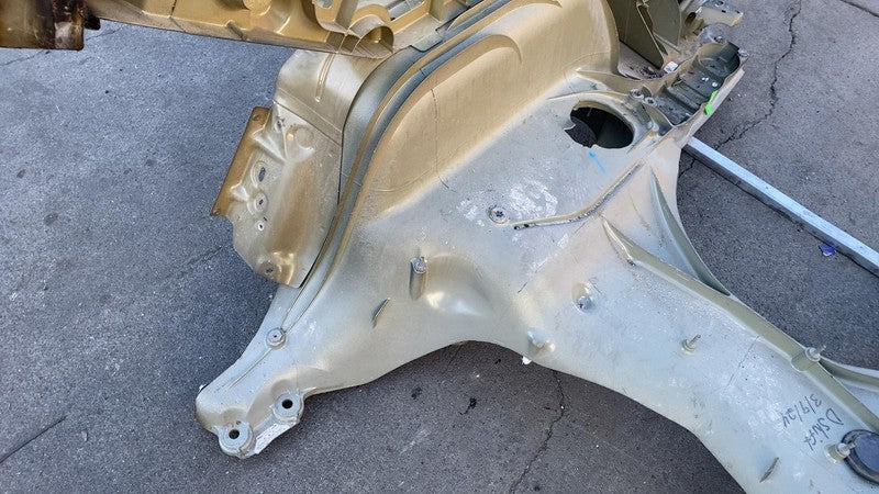 2128750 ST A 2024-2025 Tesla Cybertruck Rear Cast Under Body Frame Structure (DAMAGE PRESENT)
