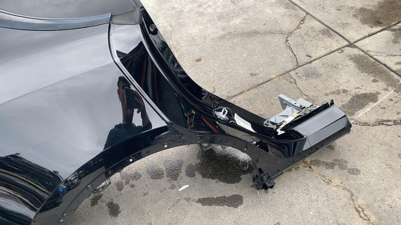 ⭕ 2020-2024 Tesla Model Y Rear Right Quarter Panel Structural Cutout Black PBSB