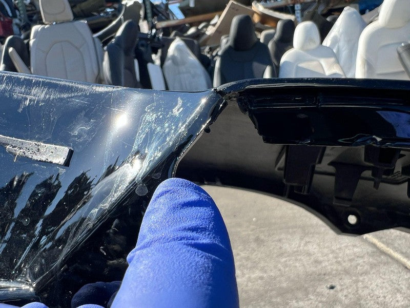 ⭕ 2021-2024 Tesla Model X Rear Bumper Cover Assy w/ Park Sensor Holes Black PBSB