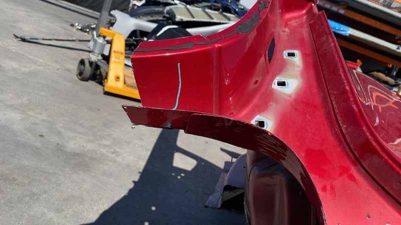 ⭕ 17-20 Tesla Model 3 Rear Right Quarter Panel Structural Frame Cut Red - PPMR