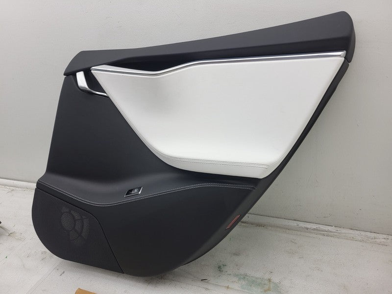 1008105 22 L ⭕ 12-15 Tesla Model S Rear Side Interior Door Panel Trim Card Right 1008105-22-L