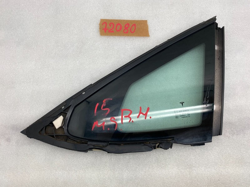 E6 43R-008010 ⭕ 12-15 Tesla Model S Rear Passenger Side Quarter Fixed Glass Right 1051820-00-A