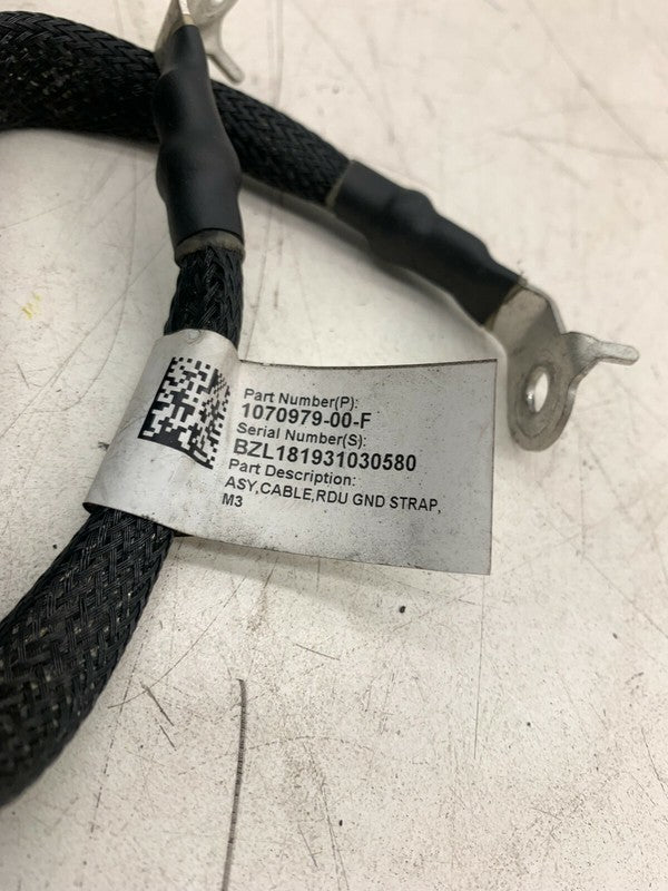 107097900F ⭕ 2017-2023 Tesla Model 3 Rear Drive Unit Motor Ground Cable Strap 1070979-00-F