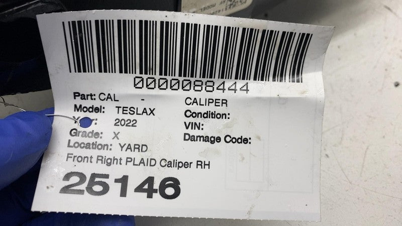 ⭕ 2021-2025 Tesla Model X Front Passenger Brake Caliper Right Black 14