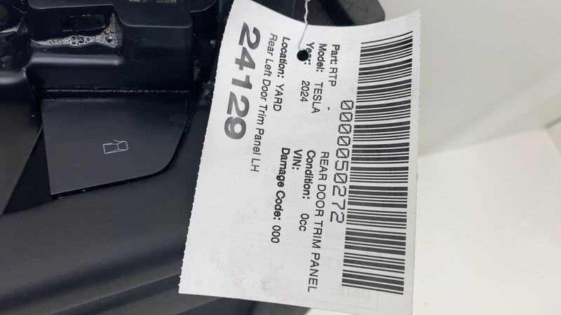 1819236-00 2024 Tesla Cybertruck Rear Left Driver Interior Door Trim Card Panel LH Assembly