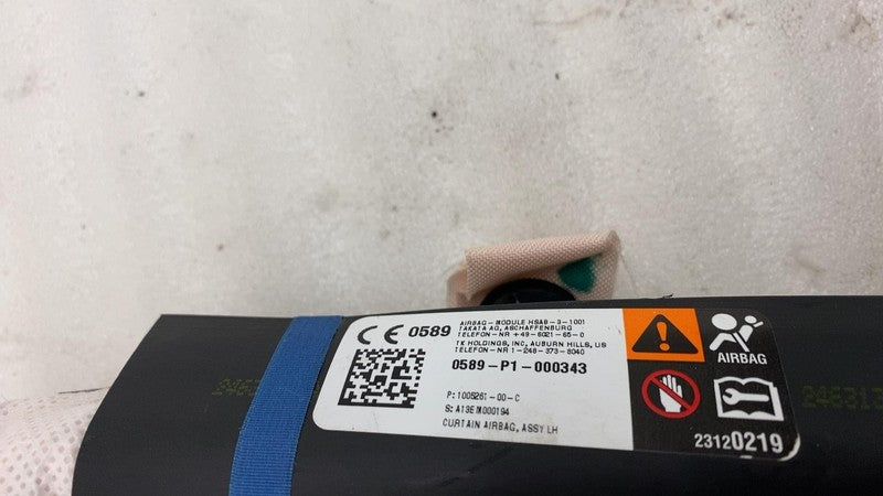 ⭕ 12-20 Tesla Model S Driver Side Roof Curtain Safety Airbag Left 1005