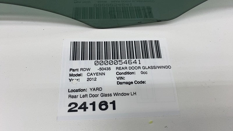 E2 43R-005013 ⭕ 2011-2018 Porsche Cayenne Rear Driver Side Door Window Glass Left LH Assembly