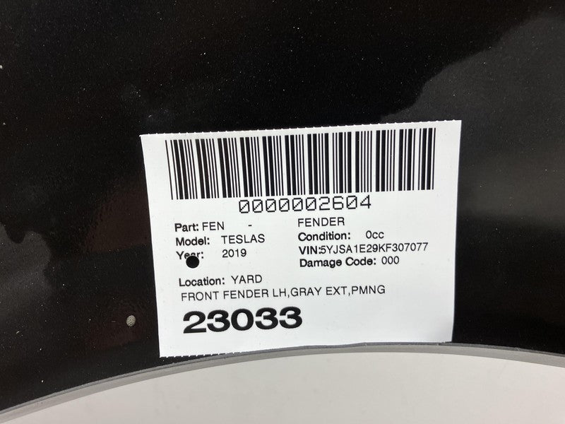 2012-2020 Tesla Model S Front Driver Side Fender Shell Panel Left LH Gray - PMNG