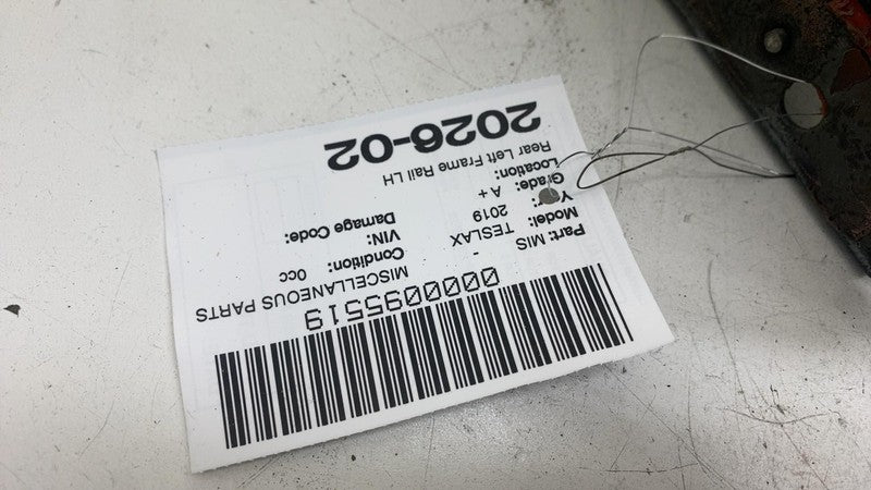 ⭕ 16-20 Tesla Model X MX Rear Left Reinforcement Frame Rail Bracket 10