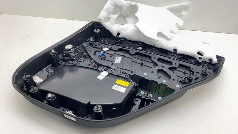 1105095 00 2017-2020 Tesla Model 3 M3 Rear Driver Side Door Panel Trim Cover White Left LH