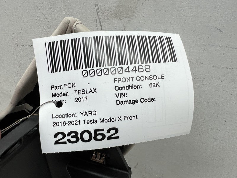 ⭕2016-2020 Tesla Model X MX Front Center Console w/ Armrest & Side Clo