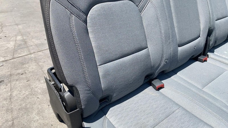 ⭕ 2019-2025 Ram 1500 Crew Cab Rear Left & Right 2nd Row Cloth Seat 5th Gen Gray