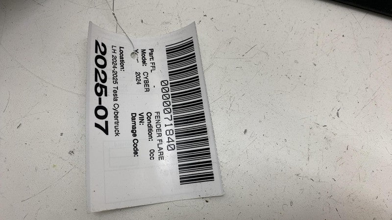 178341800C ⭕ 2024-2025 Tesla Cybertruck Front Driver Side Left Fender Flare LH 1783418-00-C