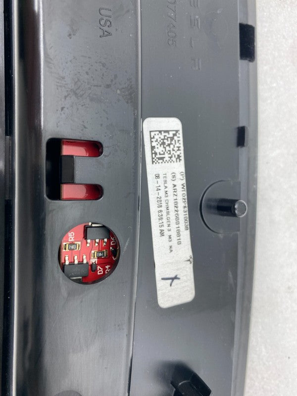 1077405 00 F ⭕ 17-23 Model 3 Rear Package Tray Lamp Inner 3rd Brake Stop Light 1077405-00-F