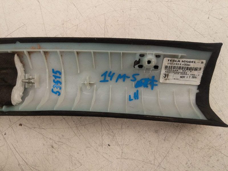 ⭕ 12-15 Tesla Model S Upper Left & Right A-Pillar Trim 1007440-02-F/10