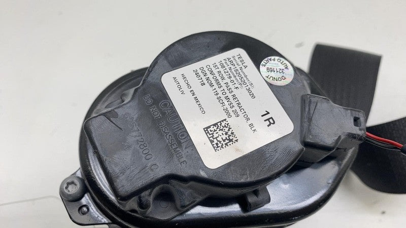 108127901F ⭕ 2017-2023 Tesla Model 3 Front Right 1st Row Seat Belt & Retractor 1081279-01-F
