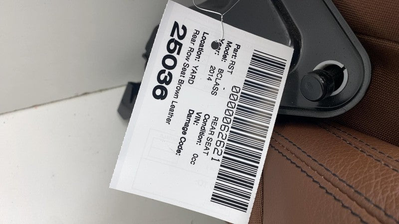 ⭕ 2014-2015 Mercedes-Benz B Electric Drive Rear 2nd Row Seat Assembly Leather