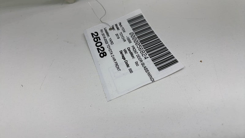 ⭕ 2018 2019 2020 2021 2022 Toyota C-HR Front Right Passenger Door Window Glass