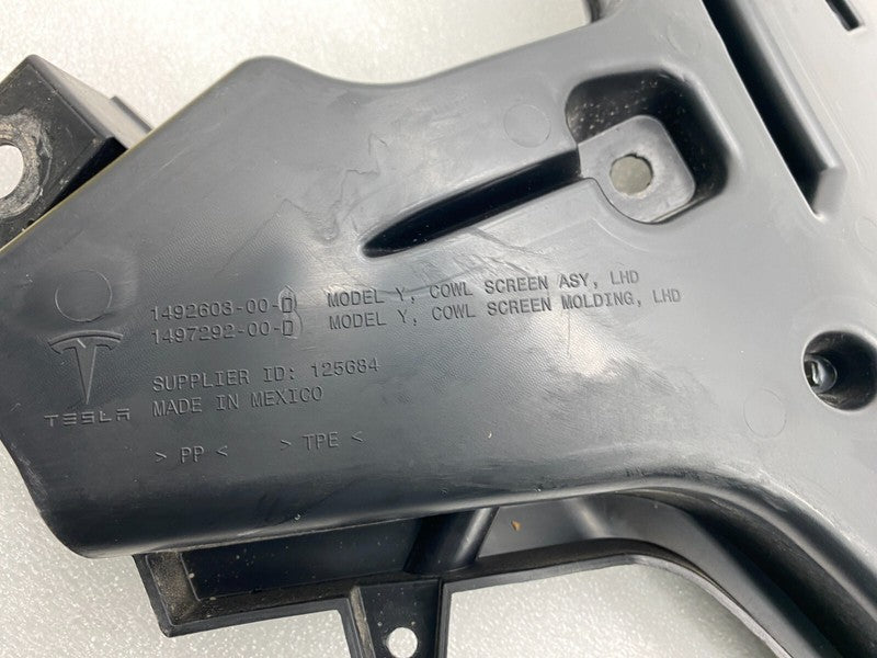 149260300B ⭕ 20-23 Model Y Front Windshield Under Hood Trim Cowl Screen Panel 1492603-00-B