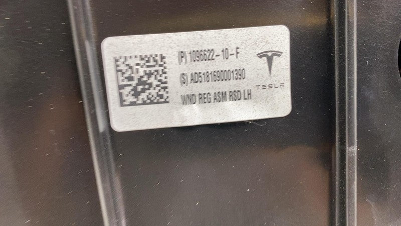 1081441-E0-C ⭕  17-20 Tesla Model 3 M3 Rear Driver Side Door Shell Panel Left LH Black PBSB