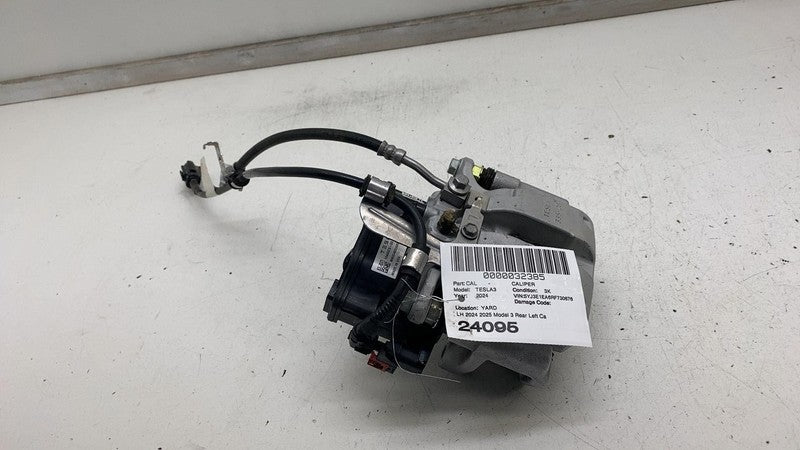 1044623-00-J ⭕ 2017-2025 Tesla Model 3 Rear Left Caliper w/ Brake Line Hose BASE 1044623-00-J
