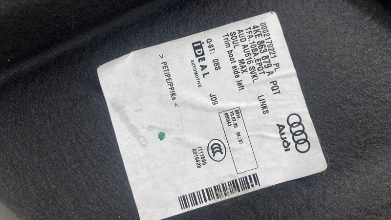 ⭕ 19-23 e-Tron Rear Left Interior Quarter Trim Boot Side Cover Panel 4