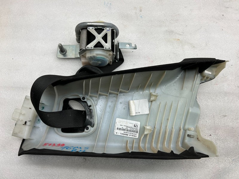 ⭕12-20 Model S Front Right 1st Row Seat Belt w/ B-Pillar Upper Trim 10