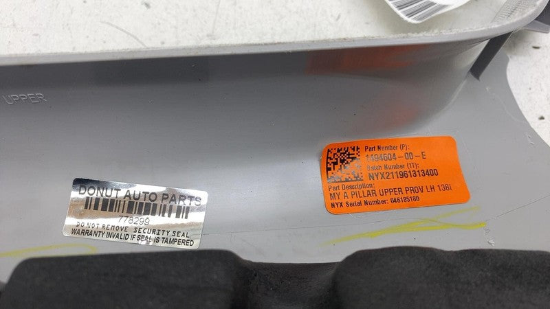 149460400E ⭕2020-2024 Tesla Model Y Front Left A-Pillar Upper Trim Cover Panel 1494604-00-E