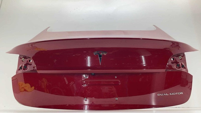 ⭕ 2017-2020 Tesla Model 3 M3 Rear Trunk Decklid Shell Panel Assembly Red PPMR