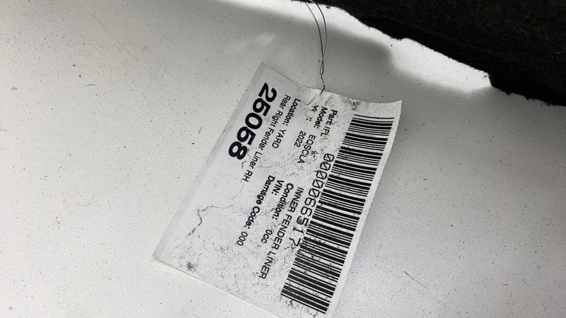 ⭕ 2022 EQS 450+ V297 Rear Passenger Wheel Arch Fender Liner Splash Shield Right