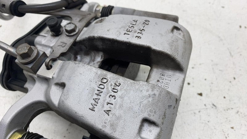 104462400I ⭕ 2017-2025 Tesla Model 3 Rear Right Caliper + Brake Hose Line BASE 1044624-00-I