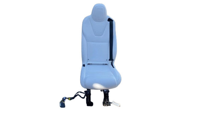 ⭕ 2016-2020 Tesla Model X MX Rear Driver Side 2nd Row Seat Left LH Leather White
