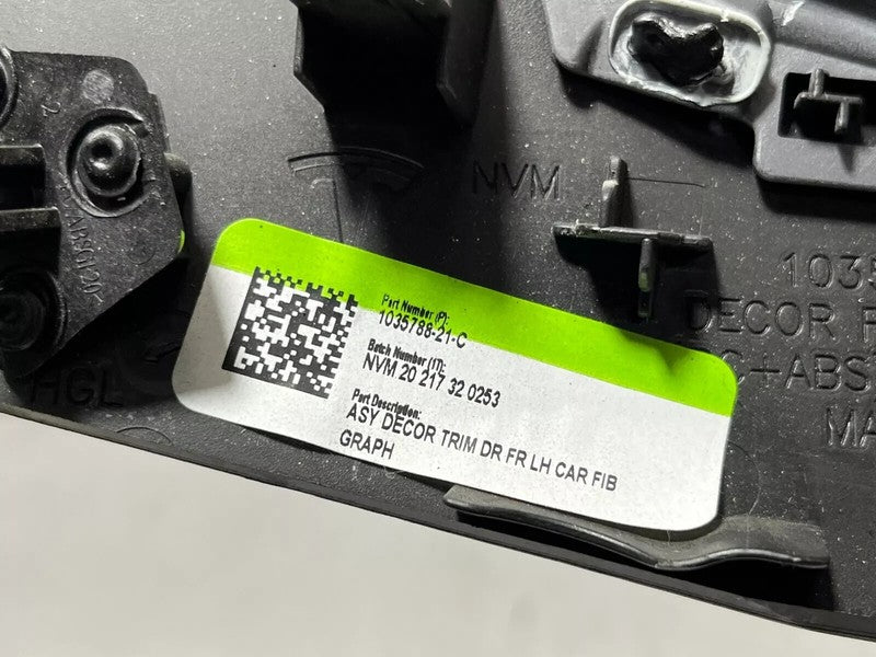 ⭕ 2016-2020 Tesla Model X MX Front Driver Side Door Decor Trim Left 10