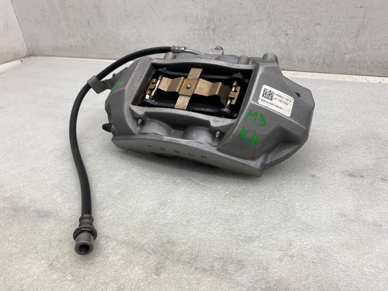 1044621 00 D ⭕ 2017-2023 Model 3 Front Left Caliper w/ Brake Hose Line Left Base 1044621-00-D