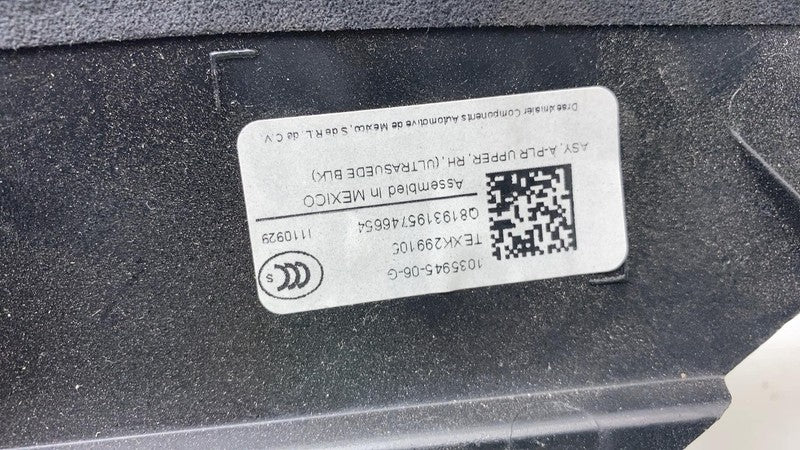 ⭕ 16-20 Tesla Model X Right A-Pillar Upper Carrier Cover Trim Panel 10