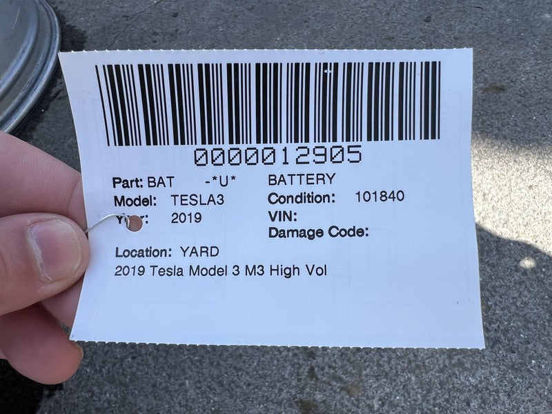 1104432-00-M ⭕ 2019 Tesla Model 3 Battery Module Pack Mid Range RWD 1104432-00-M PARTS ONLY