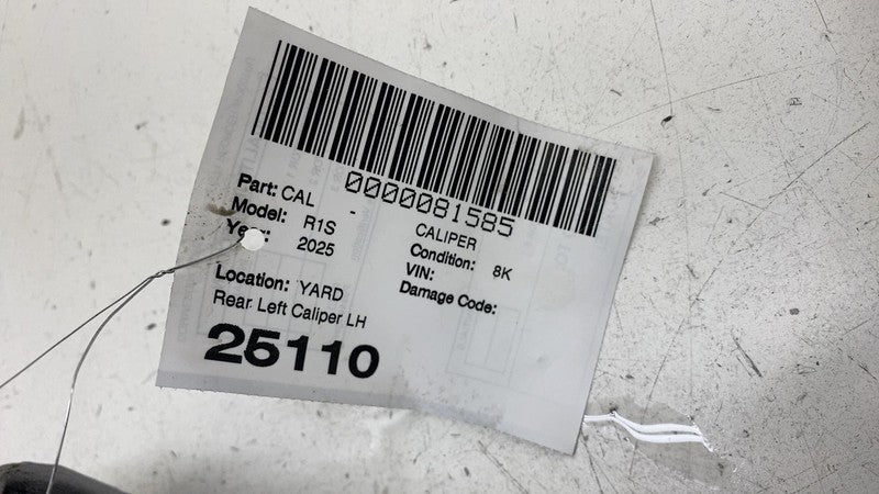 PT00030005-C ⭕ 2024-2025 Rivian R1S Rear Driver Side Caliper w/ Brake Line Left PT00030005-C