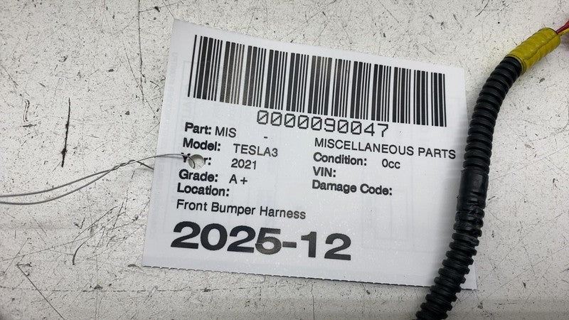 ⭕21-22 Model 3 Front Bumper Park Assist Sensor Wiring Harness Cable 20