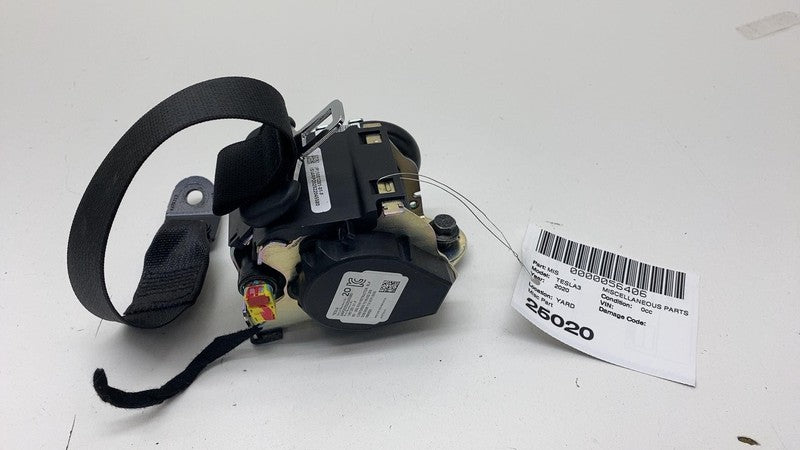 108128101F 17-23 Tesla Model 3 Rear Left = Right 2nd Row Seat Belt & Retractor 1081281-01-F