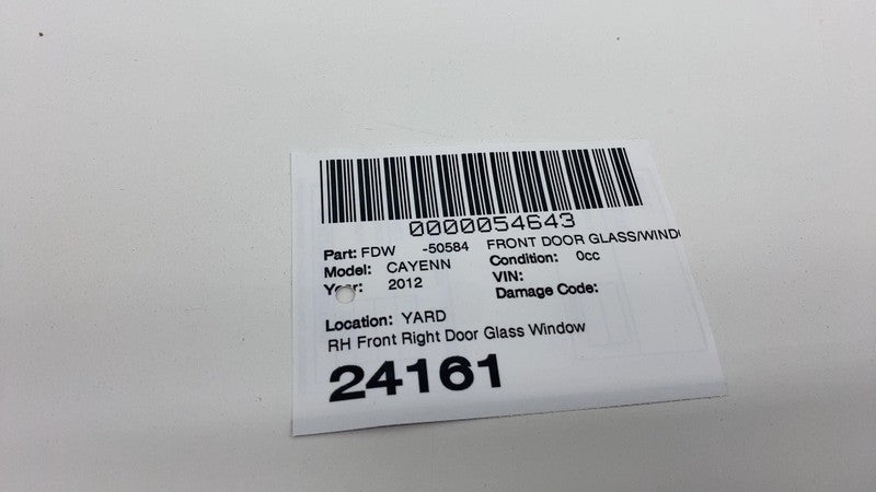 E2 43R-000677 ⭕ 2011-2018 Porsche Cayenne Front Passenger Side Door Window Glass Right RH Assy