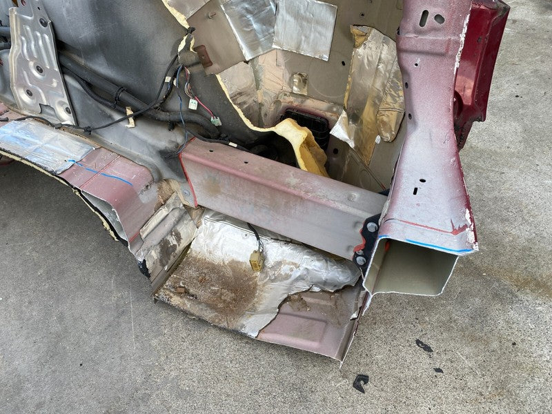 ⭕ 2016-2020 Tesla Model X Rear Right Quarter Fender Structural Frame Cut Out Red