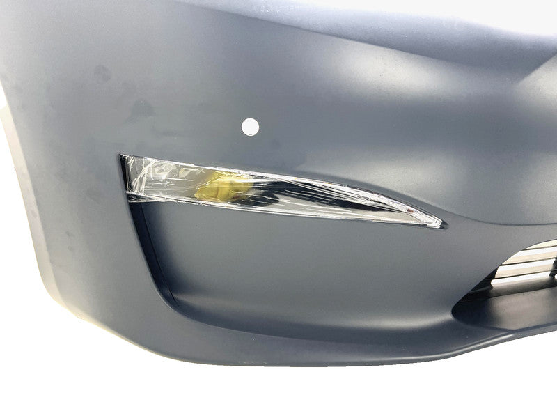1750101S0D ⭕21-23 Tesla Model S Front Bumper Cover w/ Foglight Primed Assembly 1750101-S0-D
