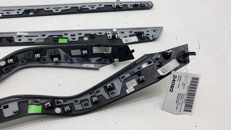 ⭕ 16-20 Model X Front & Rear Left & Right Door Molding Trim 1035812-22