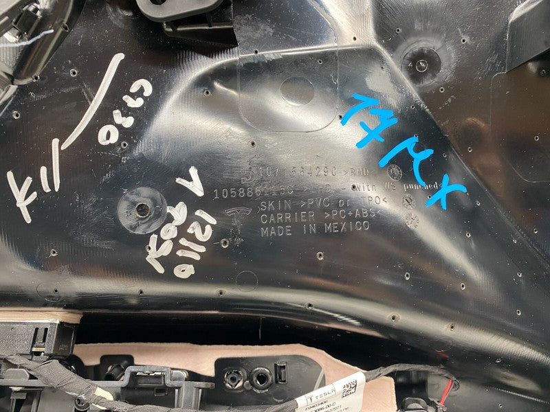 ⭕ 16-20 Tesla Model X Front Passenger Side Door Panel Trim Card Right 