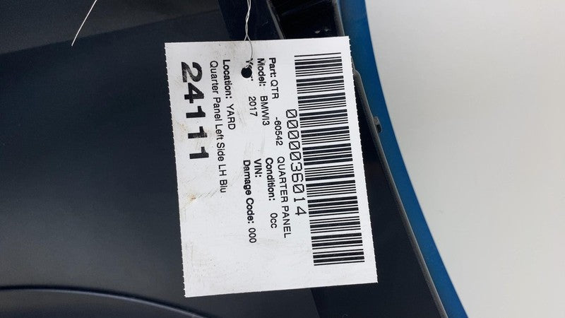 ⭕ 2014-2020 BMW i3 Rear Driver Side Fender Quarter Panel Cover Left LH Blue C01
