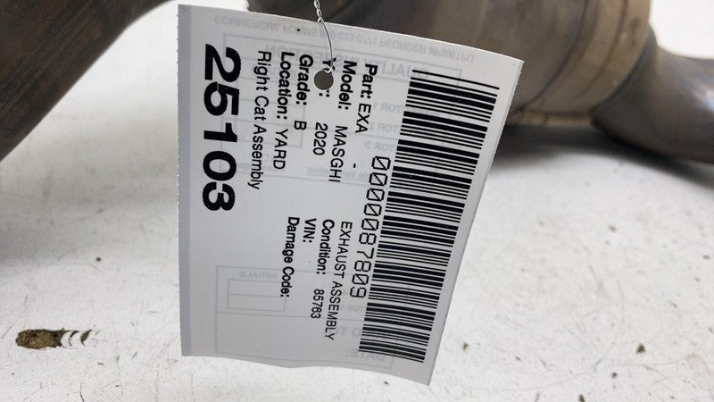 ⭕ 2014-2020 Maserati Ghibli 3.0L V6 Right Side Exhaust Pipe Downpipe 6