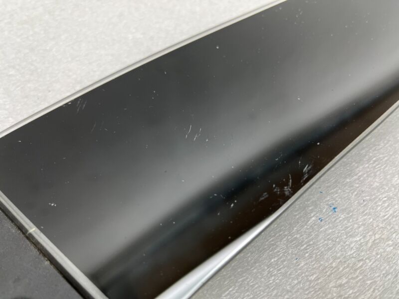 1092311 98 F ⭕ 16-20 Model X Driver Side B-Pillar Applique Glass w/ Camera Left 1092311-98-F
